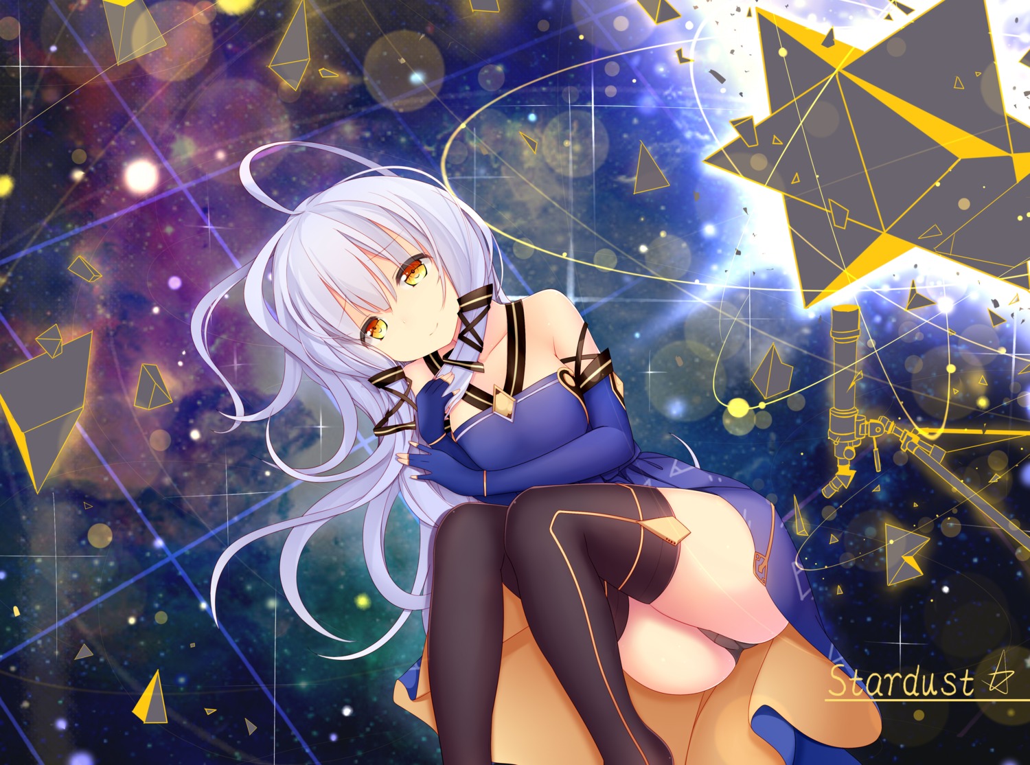 dress jyt pantsu stardust_(vocaloid) thighhighs vocaloid