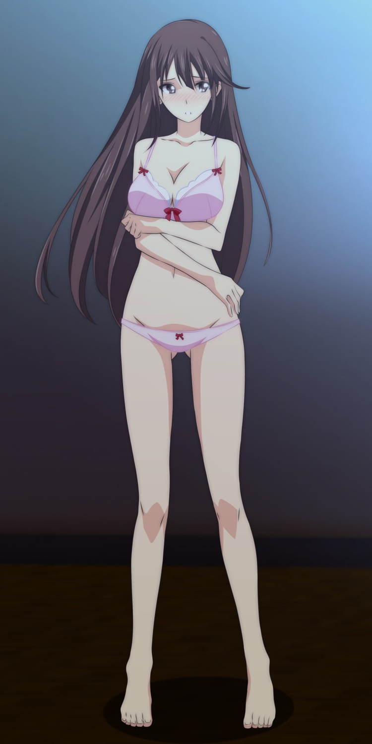 bra cleavage pajama_na_kanojo pantsu shirai_yuki vector_trace