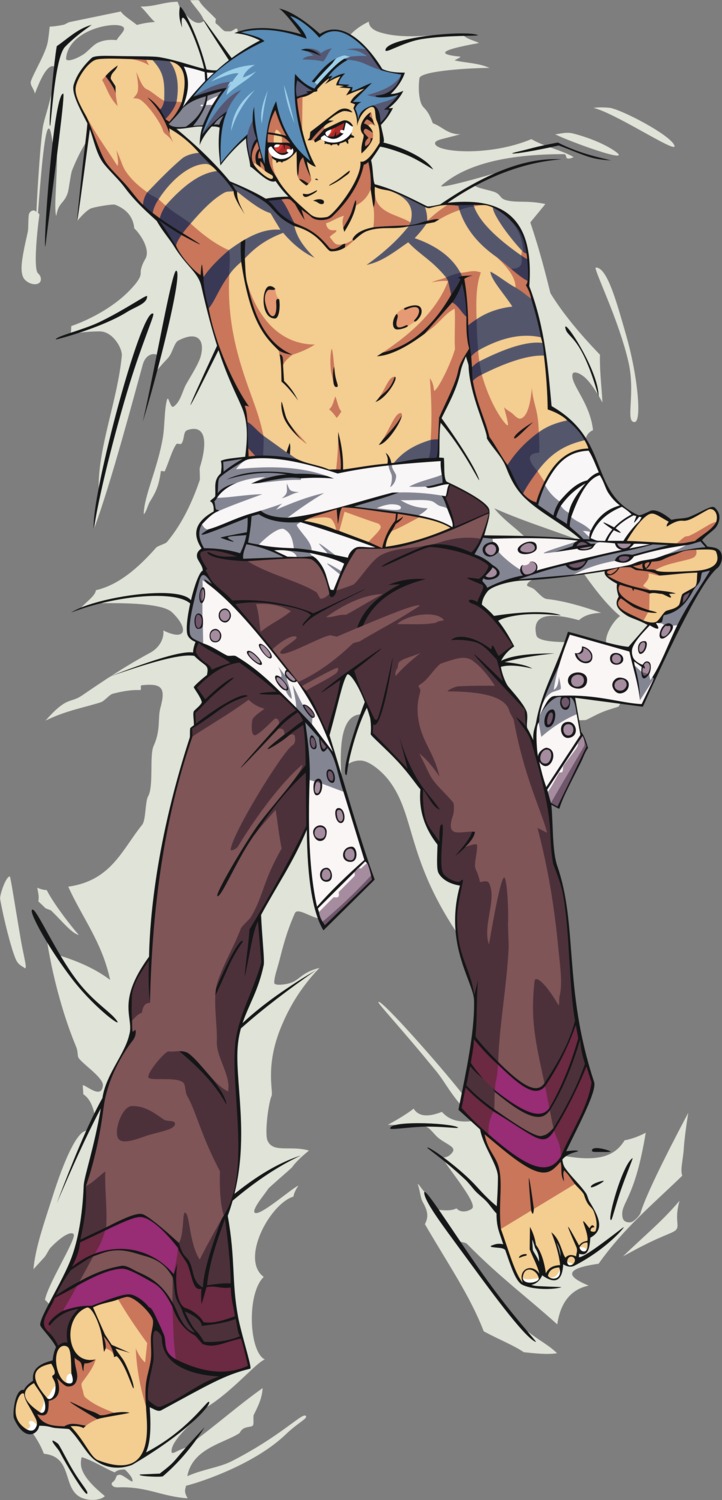 kamina male tengen_toppa_gurren_lagann transparent_png vector_trace