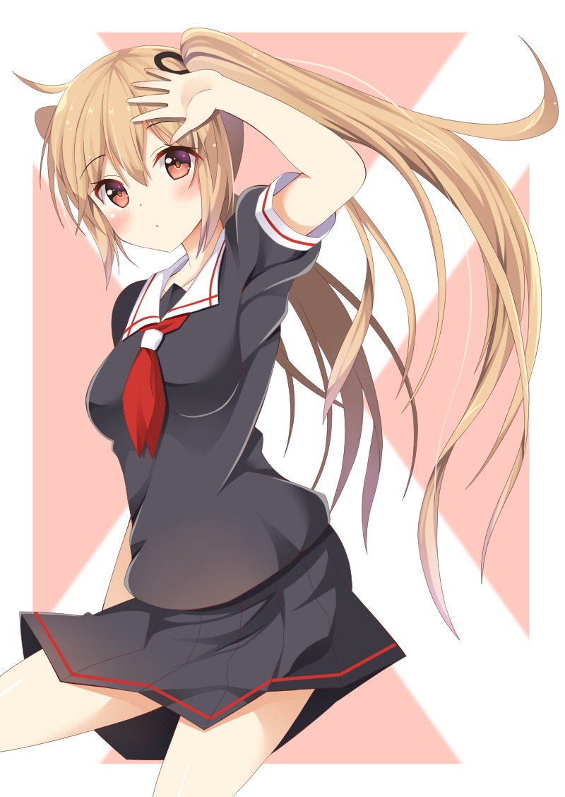 kantai_collection murasame_(kancolle) ro-ichi seifuku