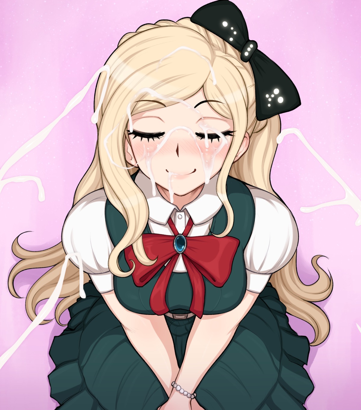 afrobull bukkake cum dangan-ronpa dress sonia_nevermind