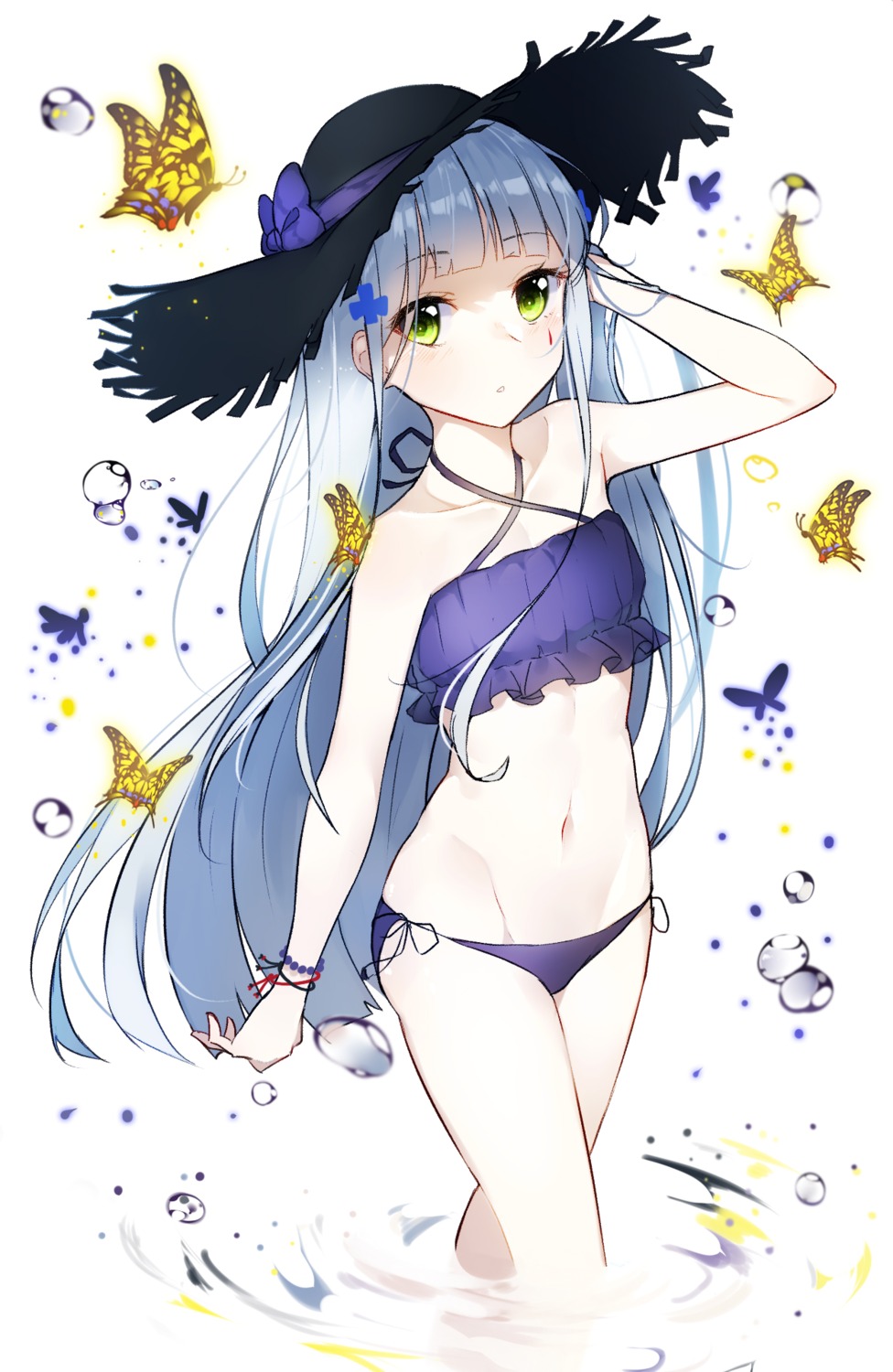 bikini girls_frontline hk416_(girls_frontline) swimsuits the_cold wet