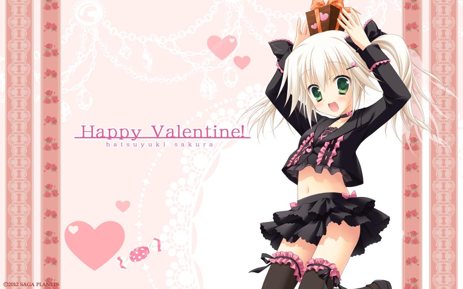 hatsuyuki_sakura jpeg_artifacts saga_planets shirokuma thighhighs toranosuke valentine wallpaper