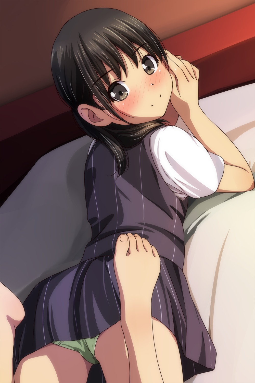 ass feet loli matsunaga_kouyou pantsu seifuku