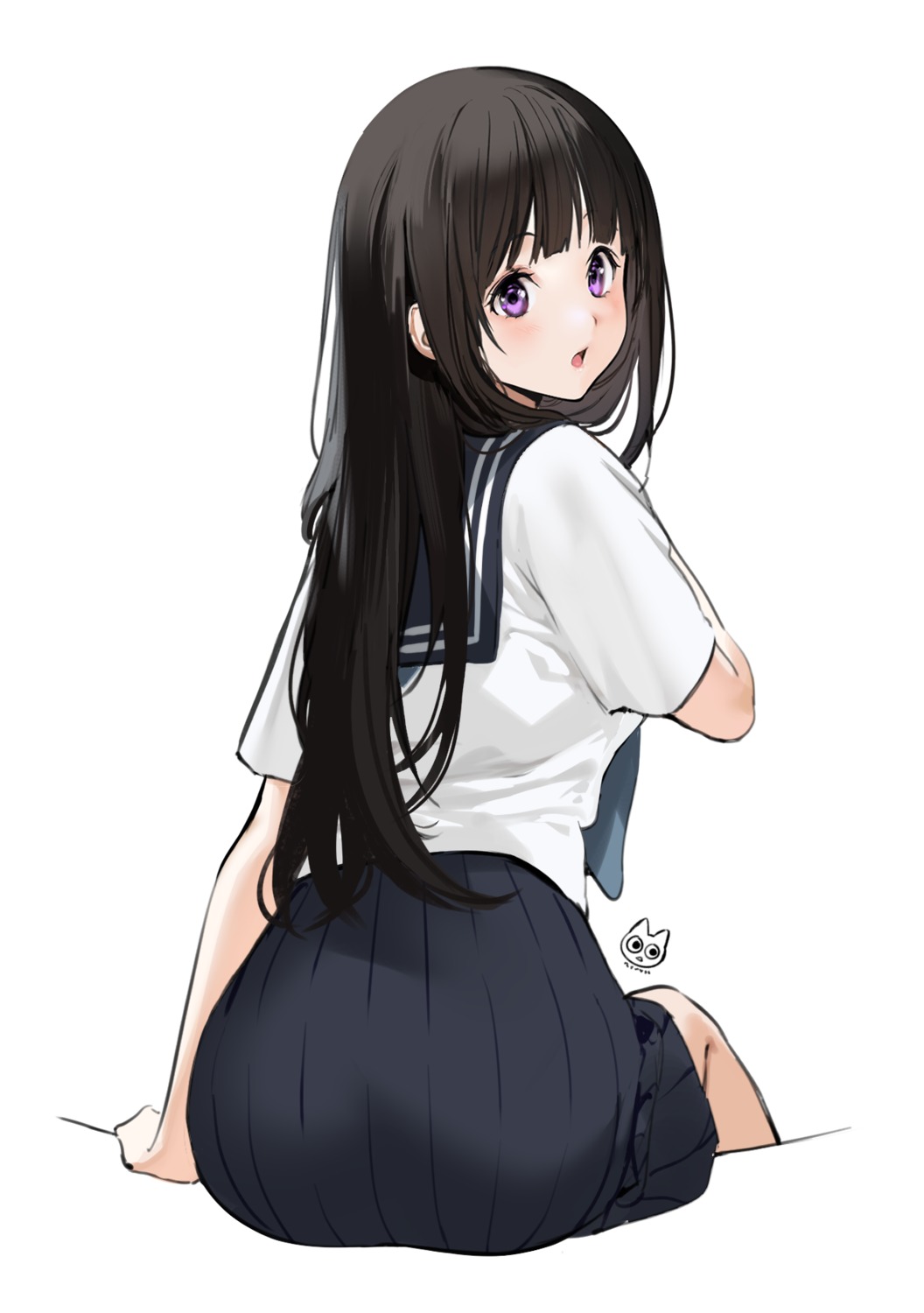 ass chitanda_eru hyouka mery_(yangmalgage) seifuku