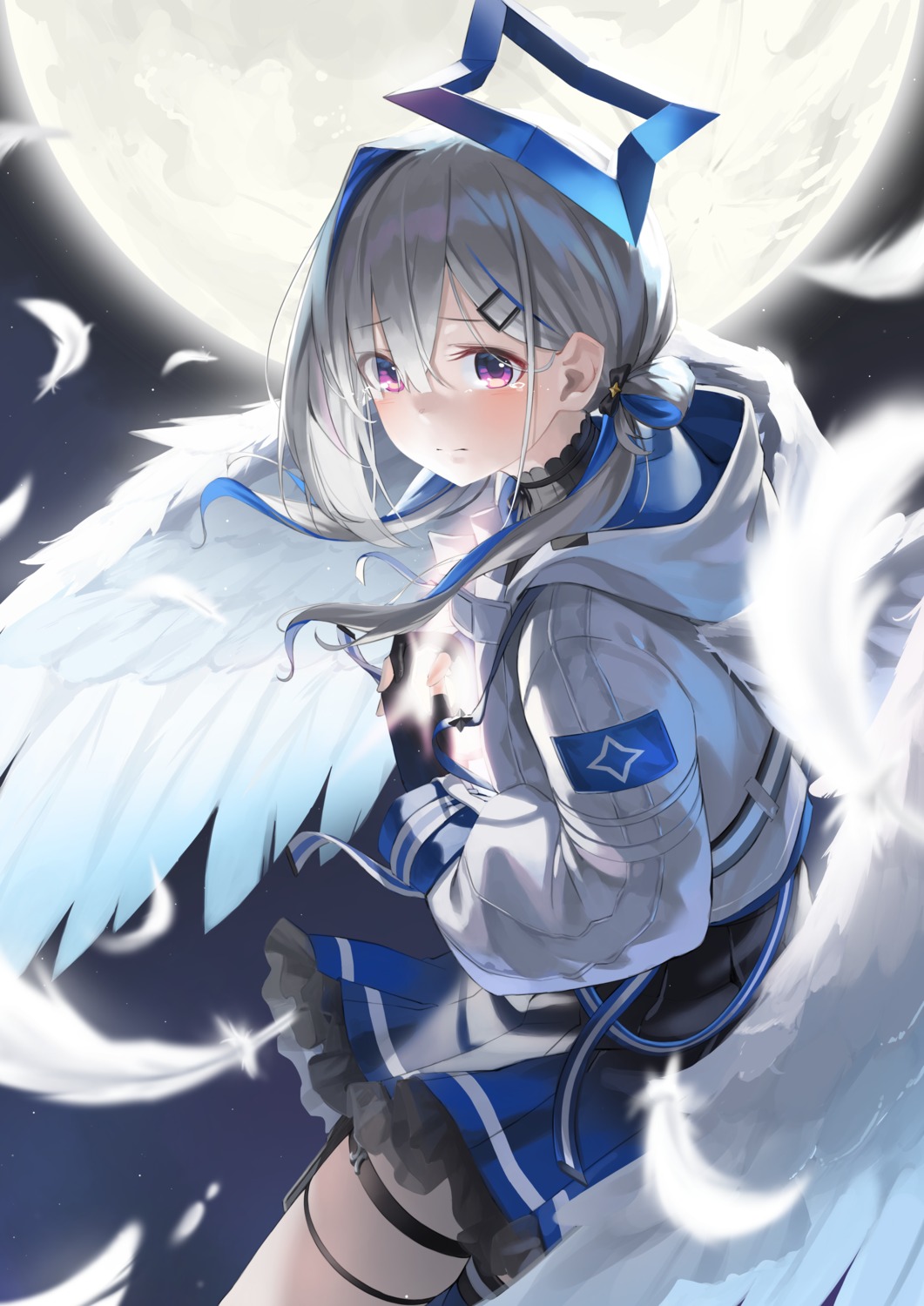 amane_kanata angel garter hololive kimyo wings