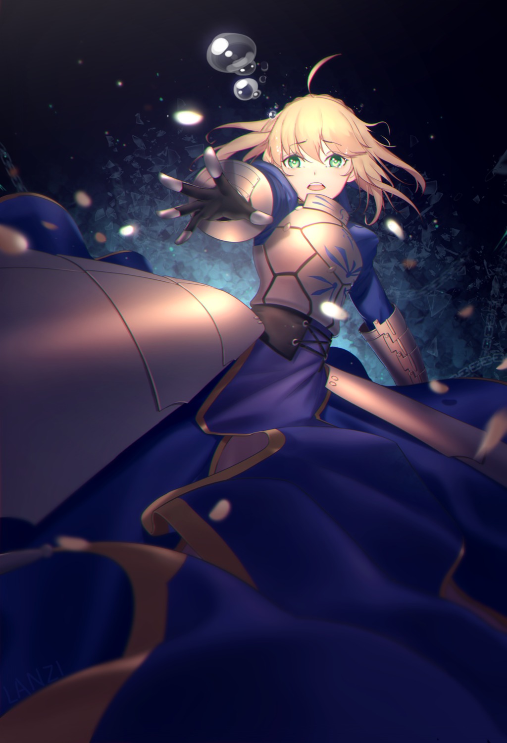 armor dress fate/stay_night lanzi_(415460661) saber