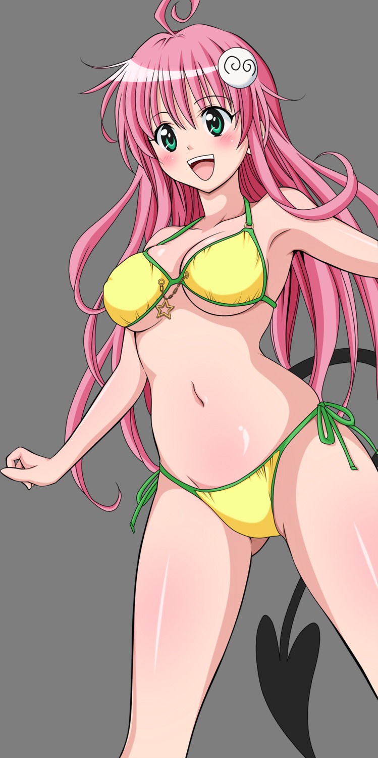 bikini lala_satalin_deviluke swimsuits tail to_love_ru transparent_png vector_trace