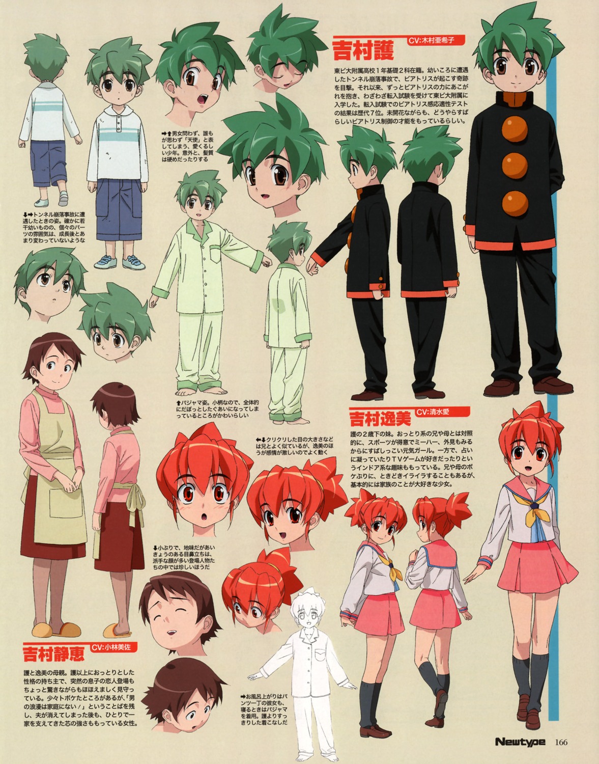 character_design feet mamoru_kun_ni_megami_no_shukufuku_wo pajama seifuku takashina_yuka yoshimura_itsumi yoshimura_mamoru yoshimura_shizue