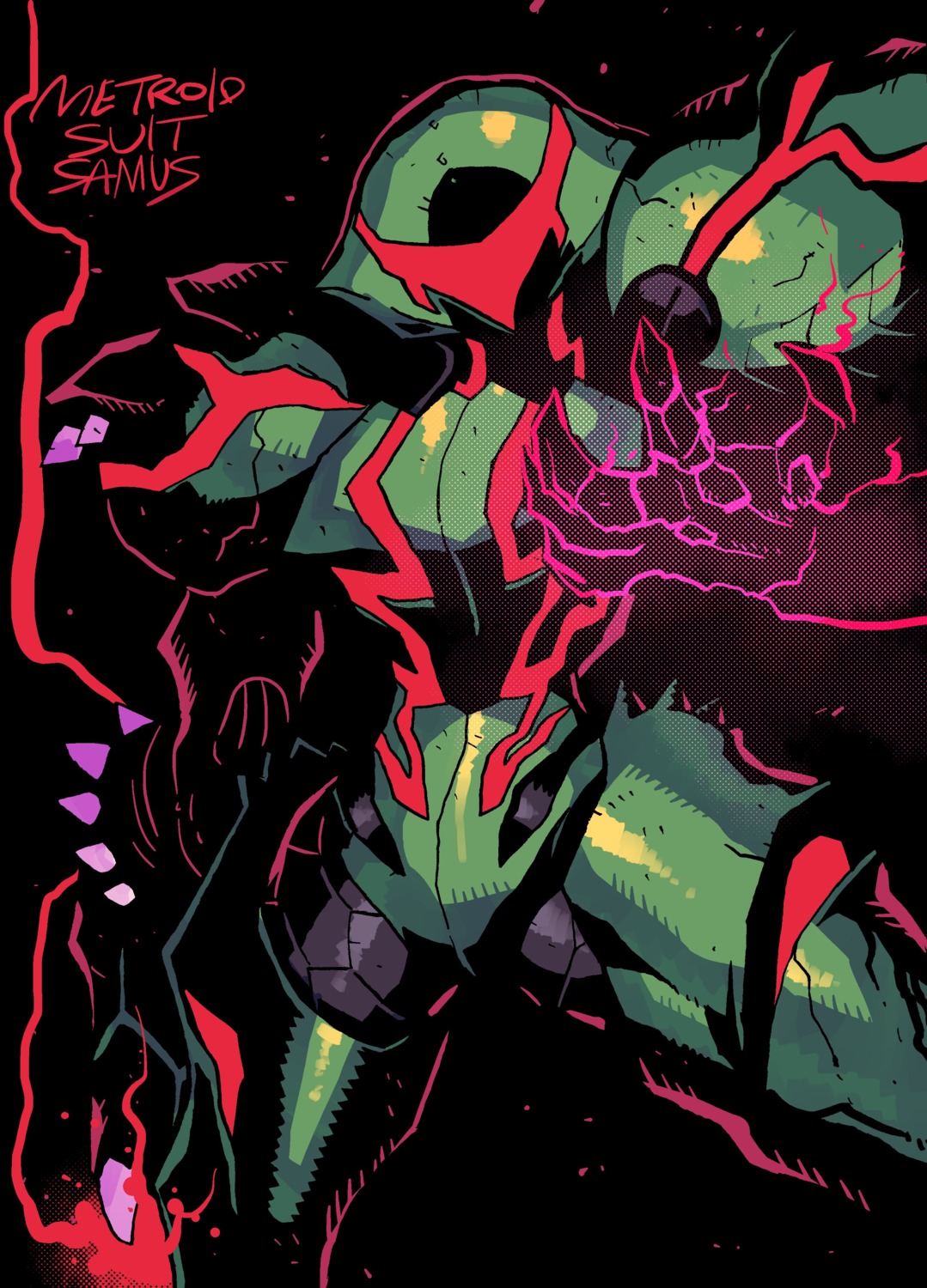 armor bodysuit metroid metroid_dread rariatto_(ganguri) samus_aran weapon