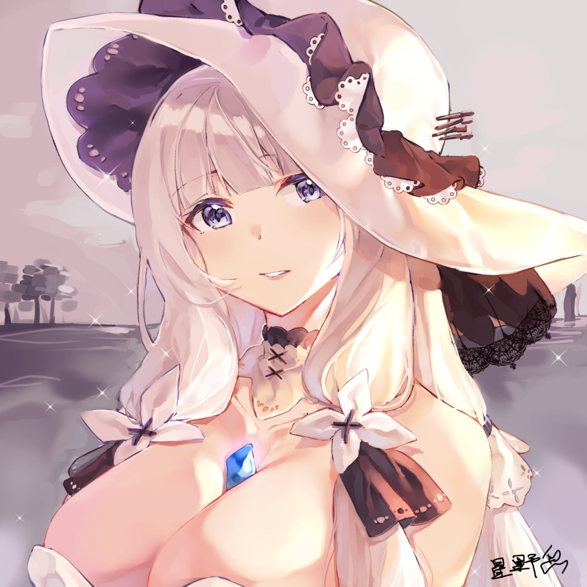 azur_lane illustrious_(azur_lane) kitere no_bra