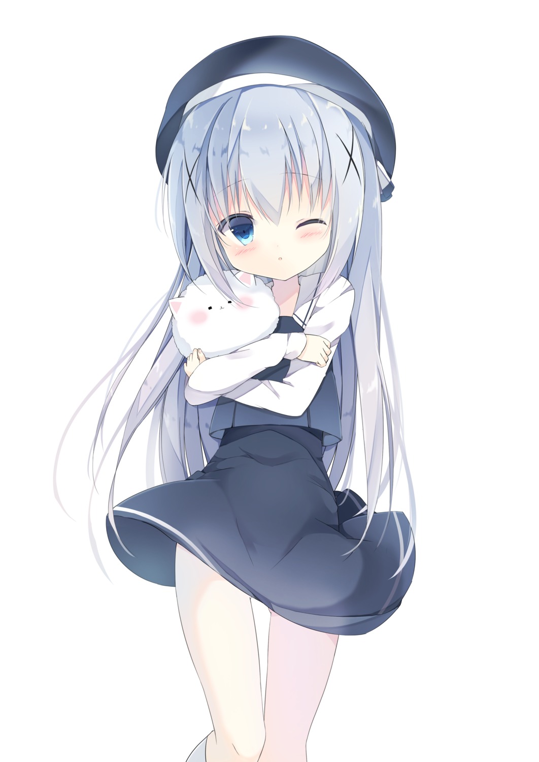 gochuumon_wa_usagi_desu_ka? kafuu_chino saeki_sola seifuku tippy_(gochiusa)