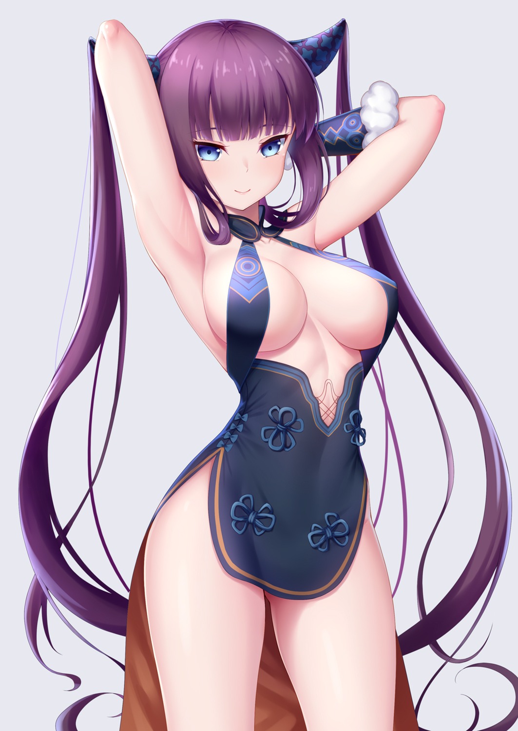 asian_clothes fate/grand_order horns no_bra nopan yang_guifei_(fate/grand_order) zuizhong