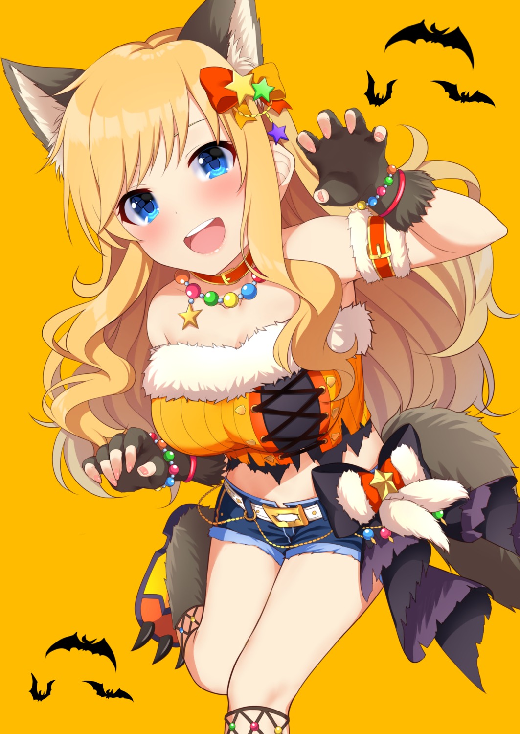 animal_ears go-1 halloween ootsuki_yui tail the_idolm@ster the_idolm@ster_cinderella_girls