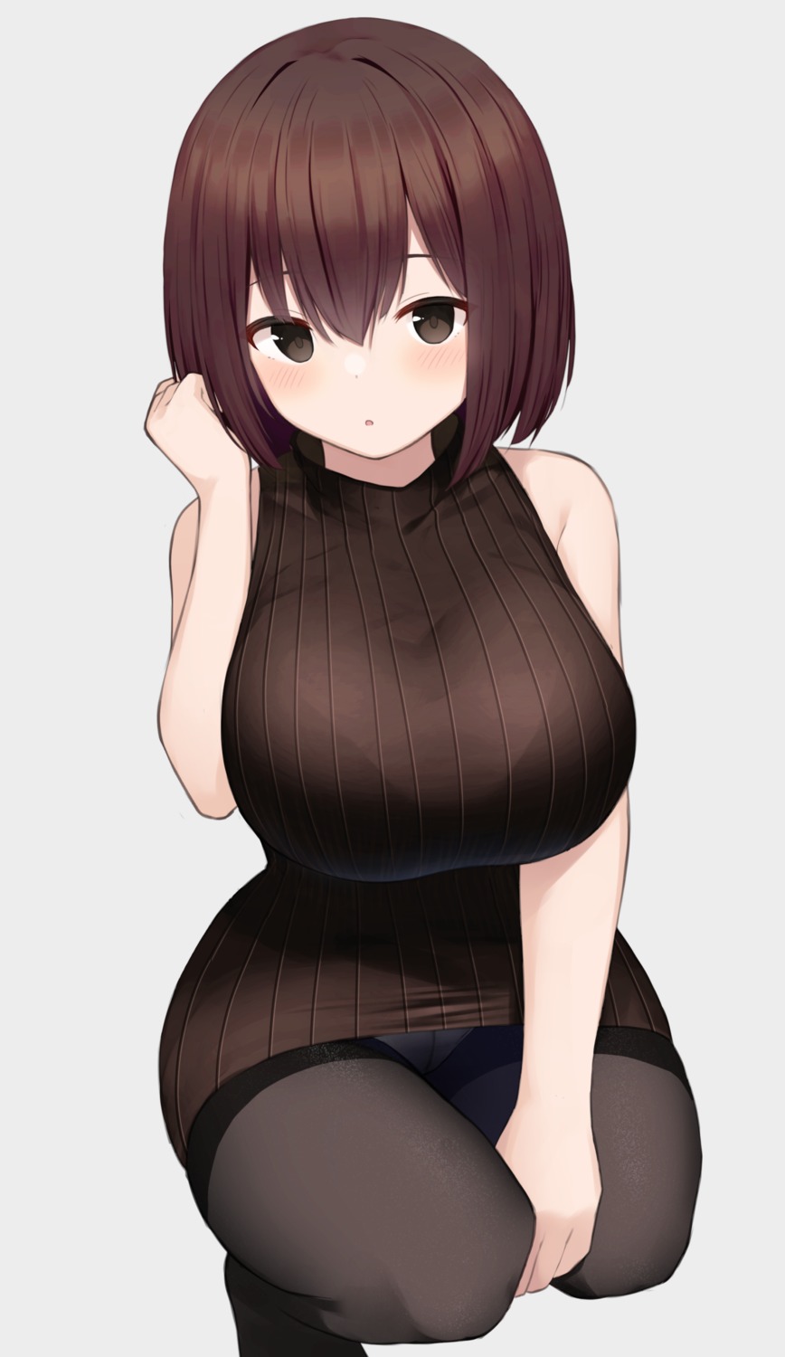 dress memekko pantsu pantyhose skirt_lift sweater