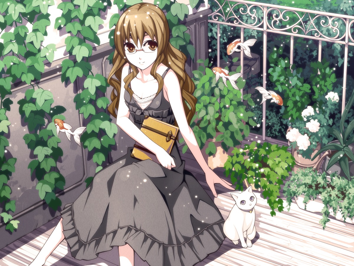 dress megane neko torigoe_takumi