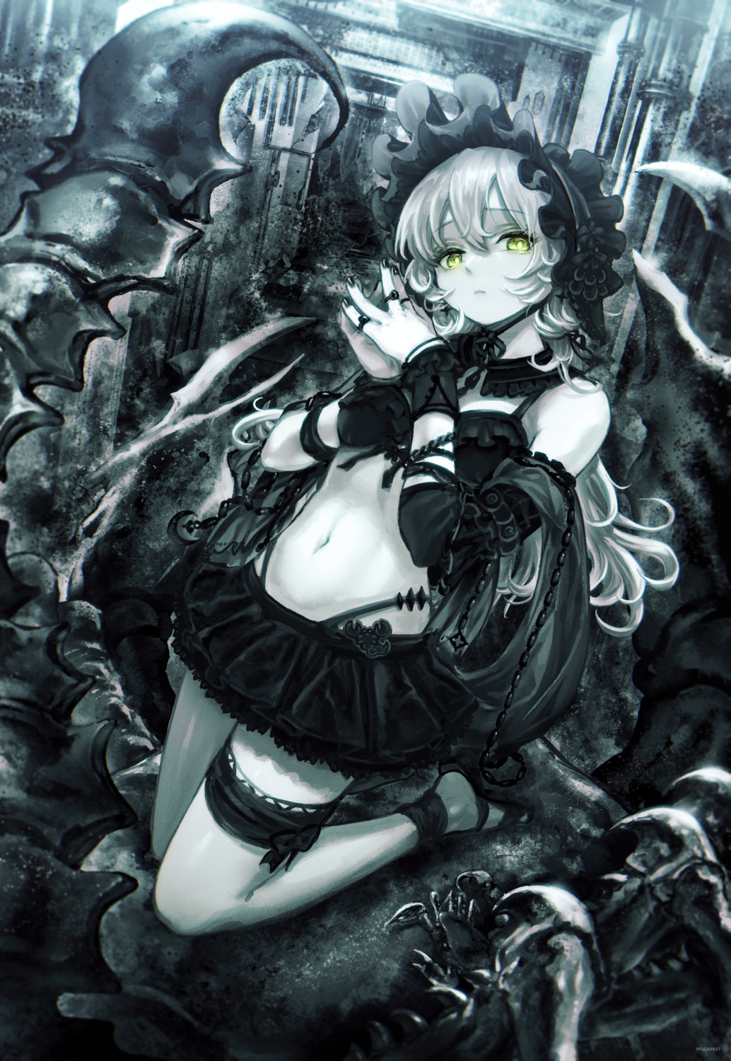 bra fuchimi garter gothic_lolita lolita_fashion pantsu