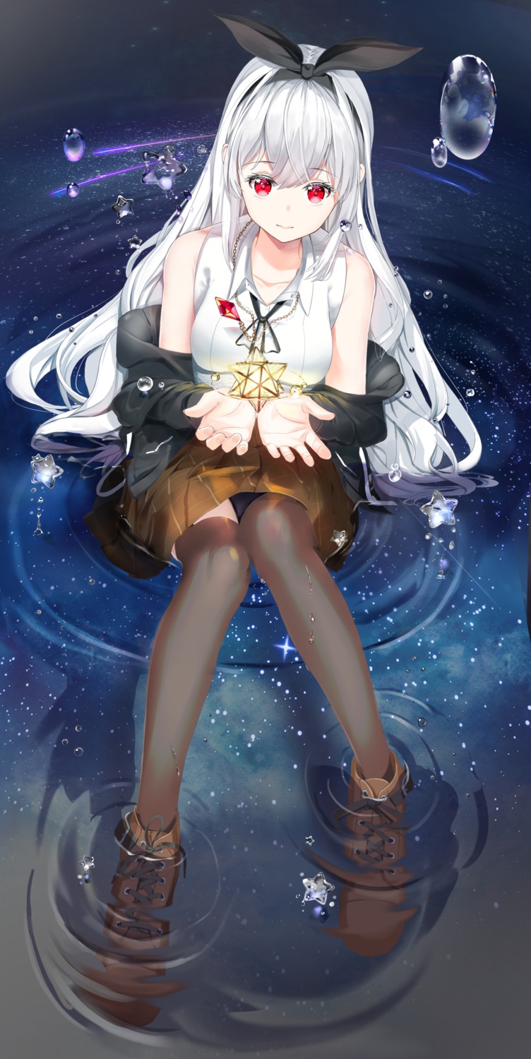 thighhighs ttorong uniform wet