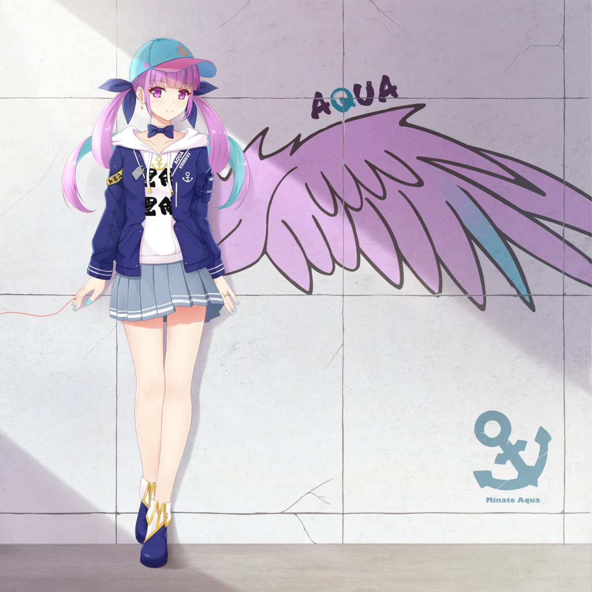 hololive minato_aqua rko_(a470350510) wings