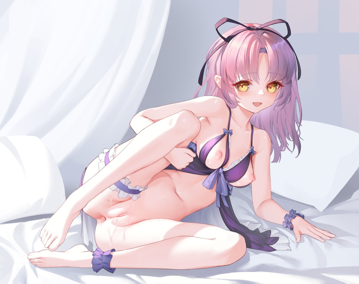 anus bottomless breasts cum eiyuu_densetsu eiyuu_densetsu:_sora_no_kiseki feet garter iranon_(new_iranon) lingerie nipples no_bra pussy renne uncensored