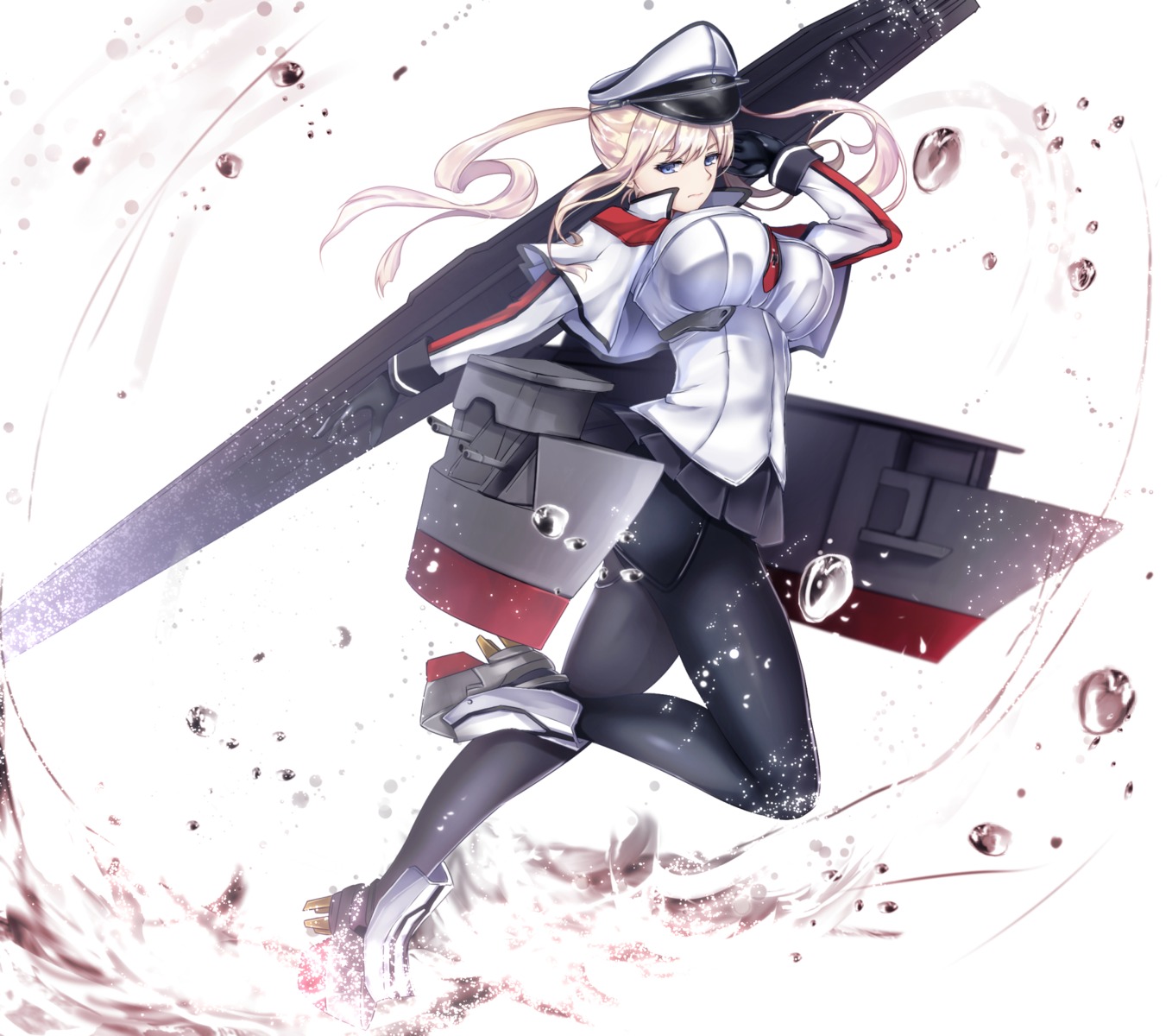 graf_zeppelin_(kancolle) heels kantai_collection pantyhose uniform untsue