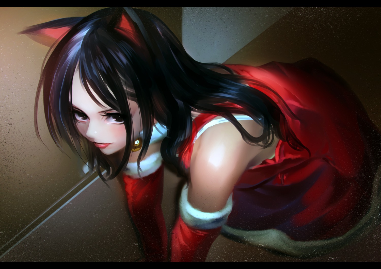 animal_ears christmas dress takagi_masafumi