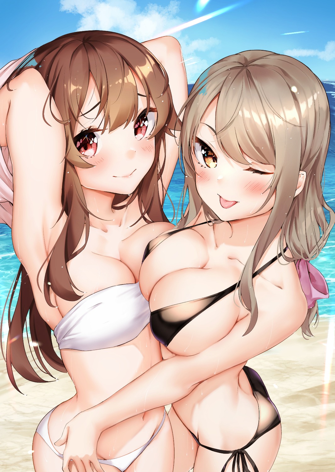 akitsu_maya bikini harumachi_hashira sahara386 sex_and_dungeon!! swimsuits