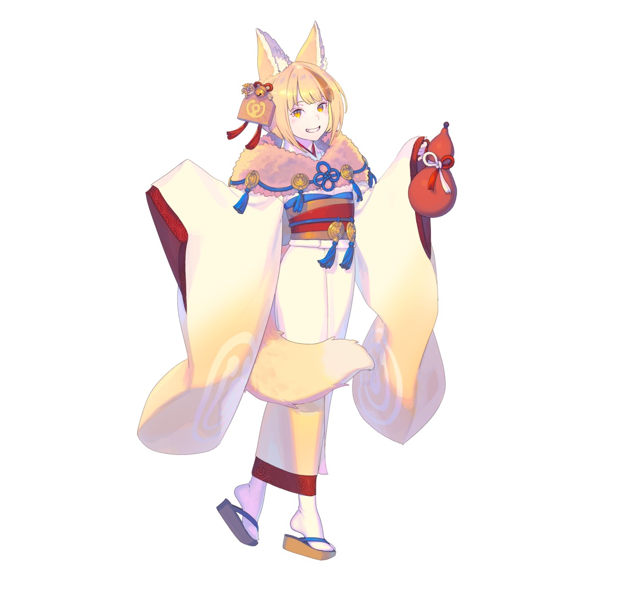 animal_ears enkyo_yuuichirou fire_emblem fire_emblem_heroes fire_emblem_if kimono kitsune nintendo selkie tail