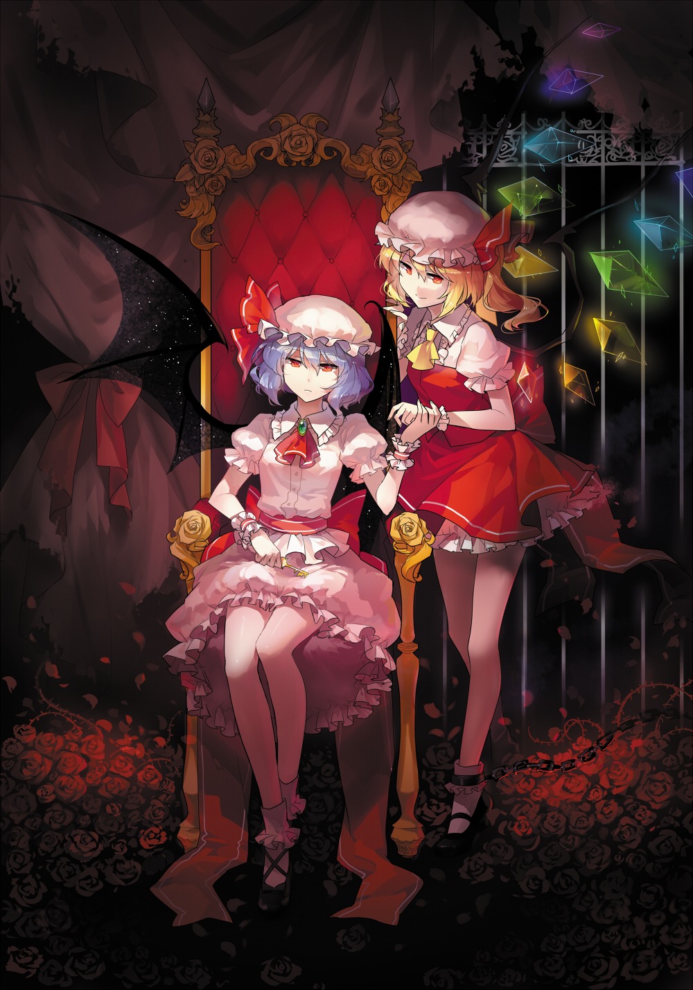 flandre_scarlet rella remilia_scarlet touhou wings