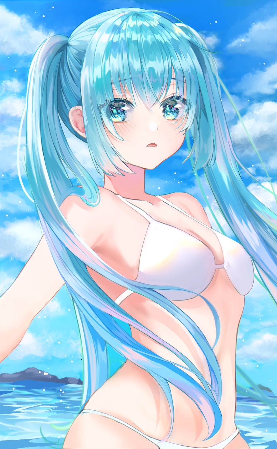 bikini hatsune_miku lisi swimsuits vocaloid