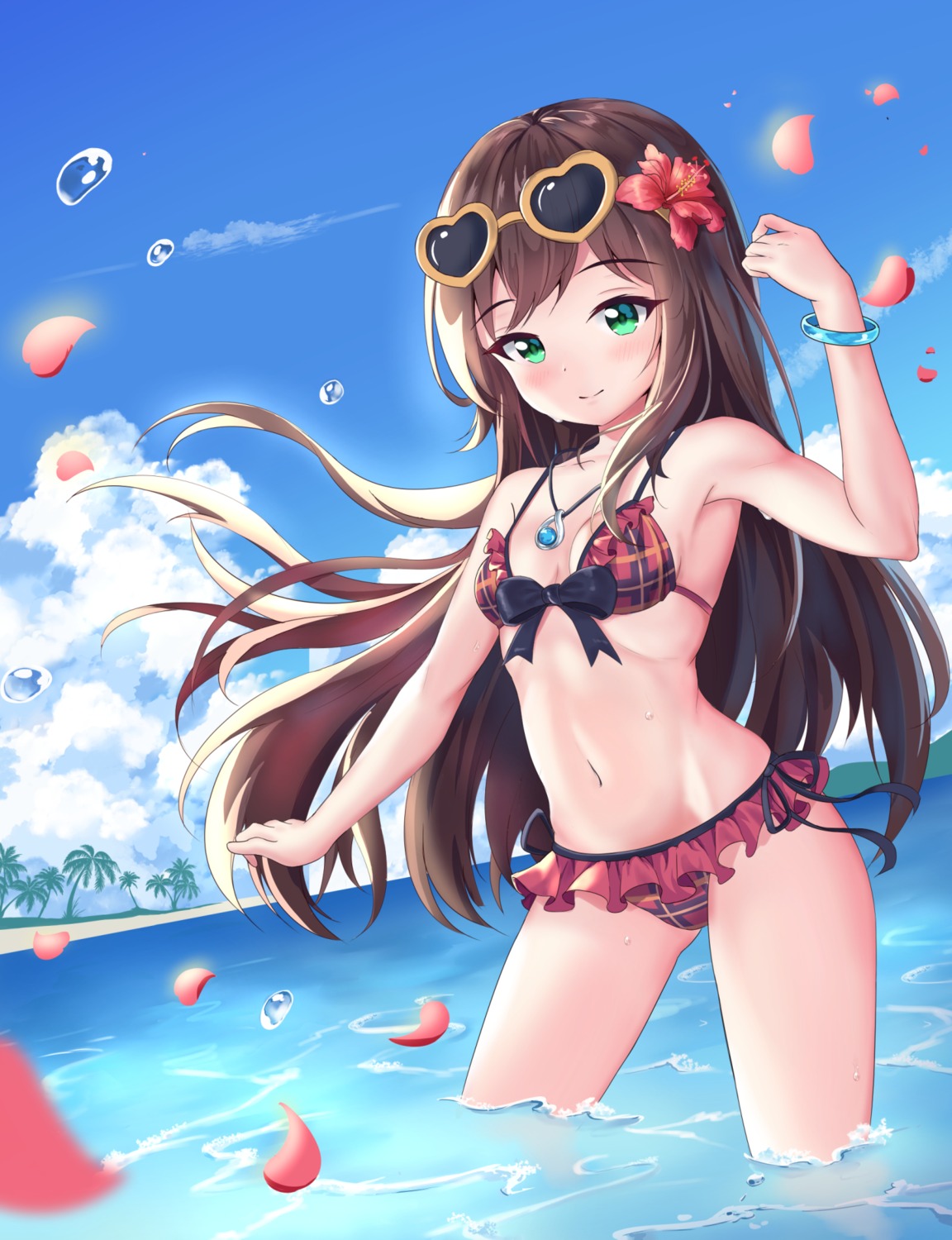 bikini cleavage icewine megane swimsuits wet