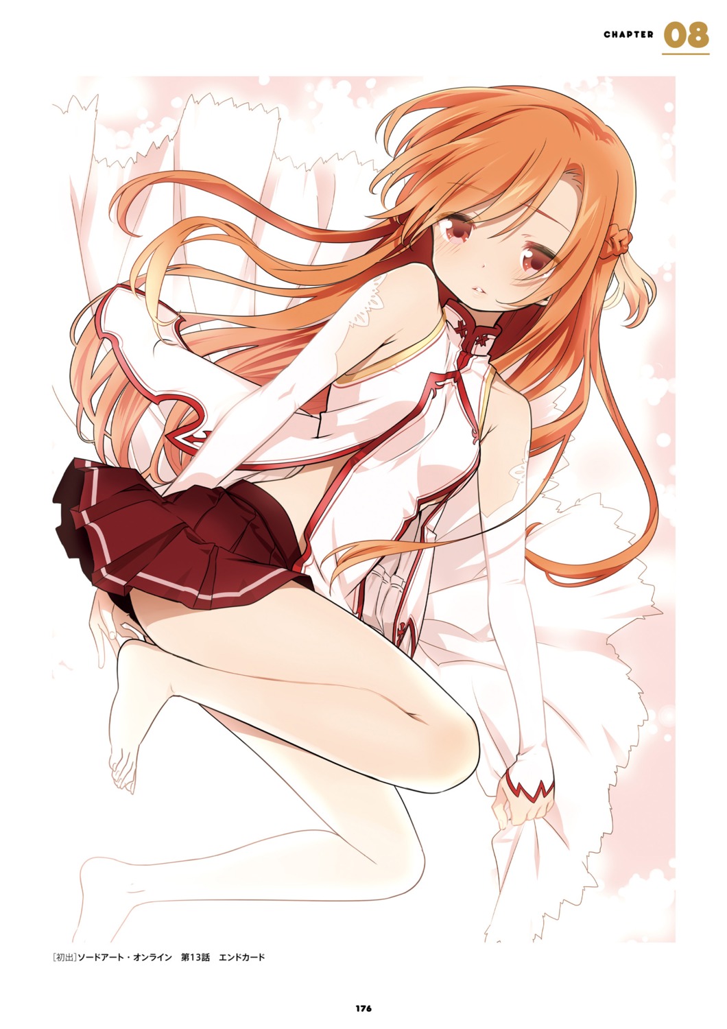 asuna_(sword_art_online) kuroda_bb skirt_lift sword_art_online