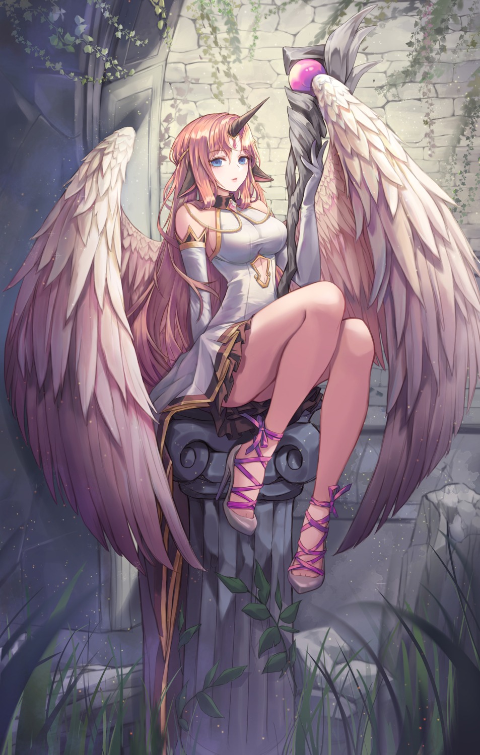 animal_ears dress heels horns rcvz8745 weapon wings