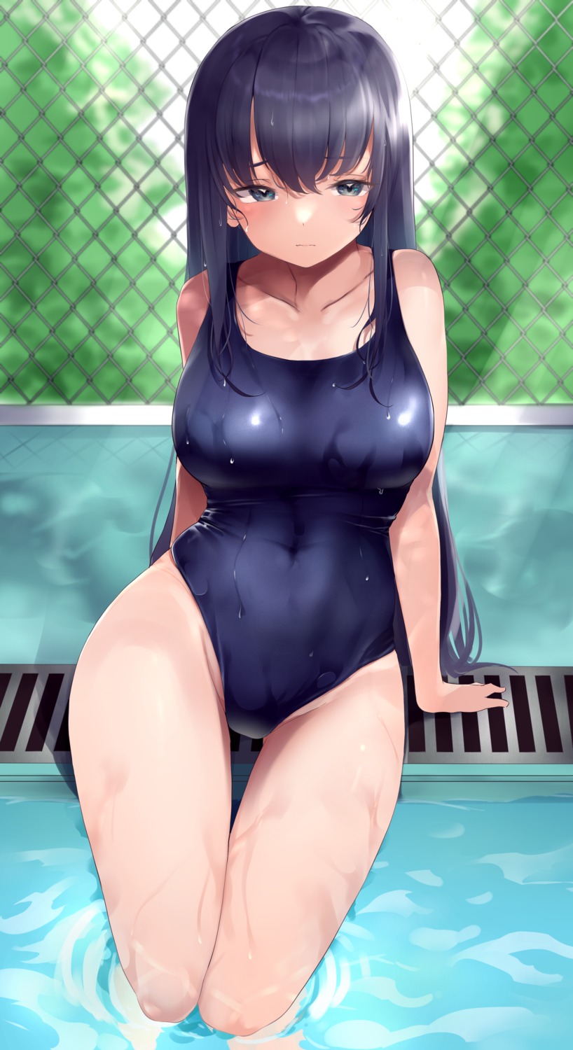 kairi_(miry666) school_swimsuit swimsuits wet