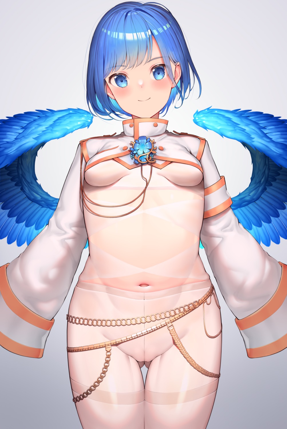 banitya no_bra pantyhose wings