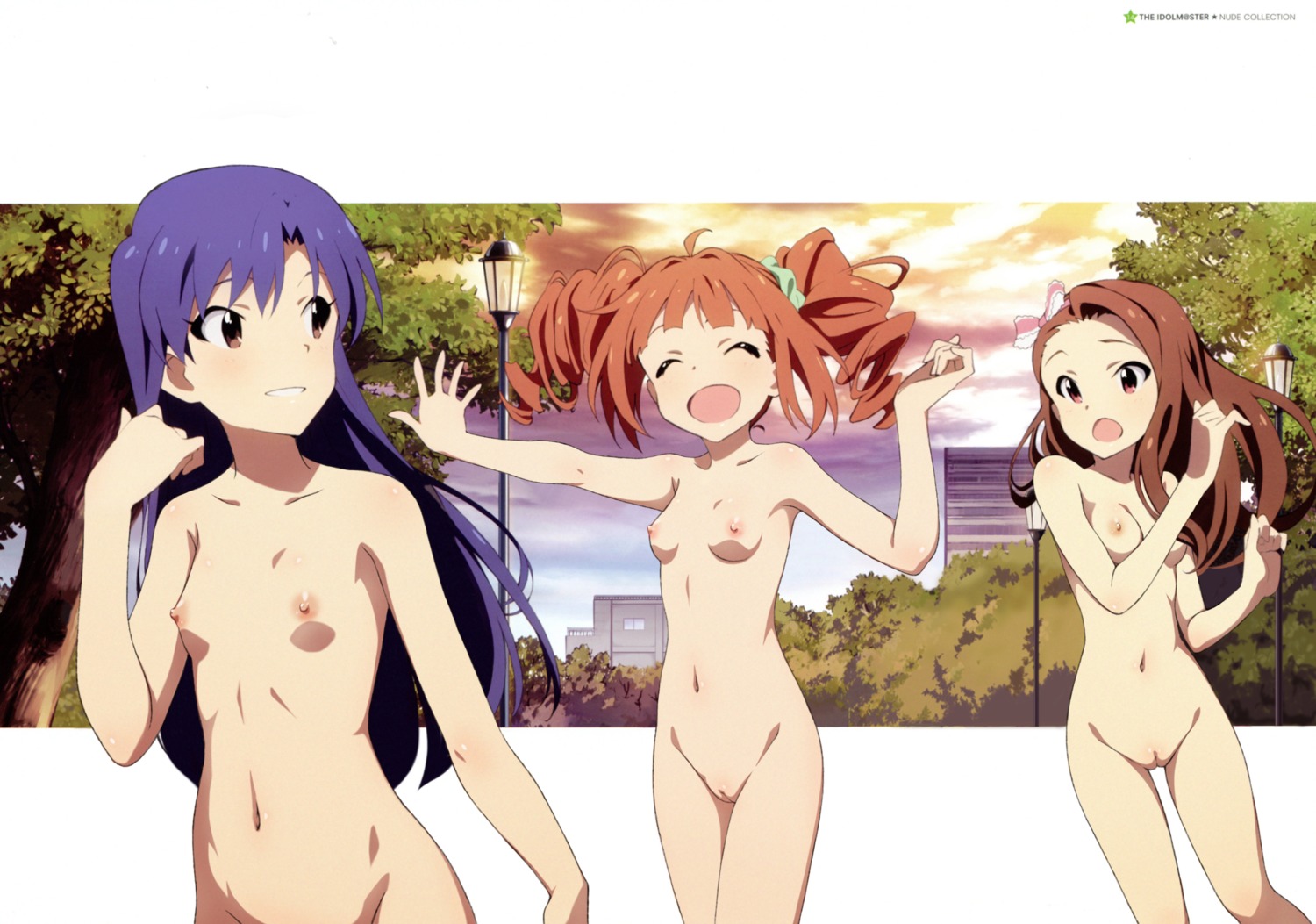 kisaragi_chihaya minase_iori naked nipples photoshop pussy takatsuki_yayoi the_idolm@ster uncensored