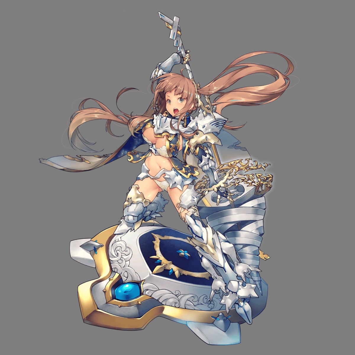 armor bikini_armor hoshi_no_girls_odyssey thighhighs transparent_png weapon