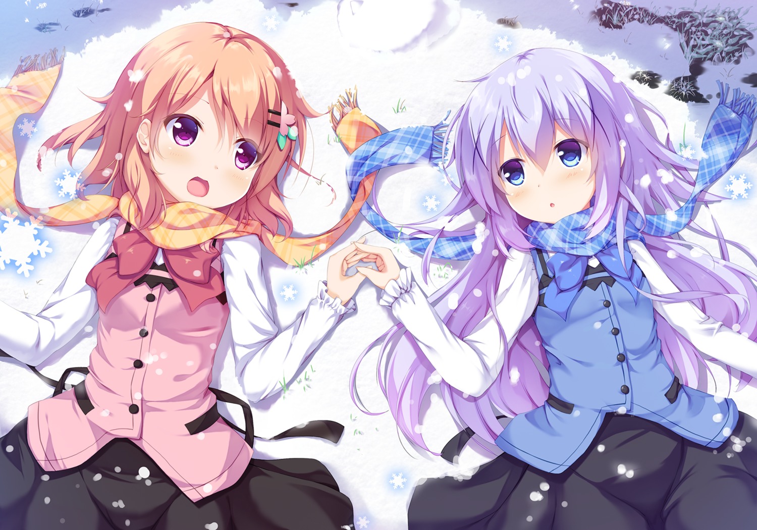 gochuumon_wa_usagi_desu_ka? hoto_cocoa kafuu_chino kusunoki_(escude) waitress