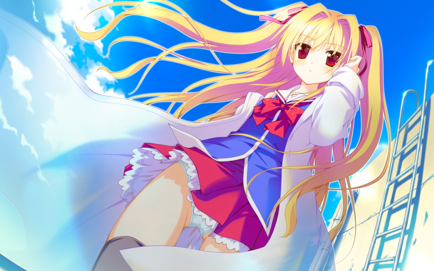 favorite irotoridori_no_sekai jpeg_artifacts nikaidou_shinku pantsu seifuku shida_kazuhiro