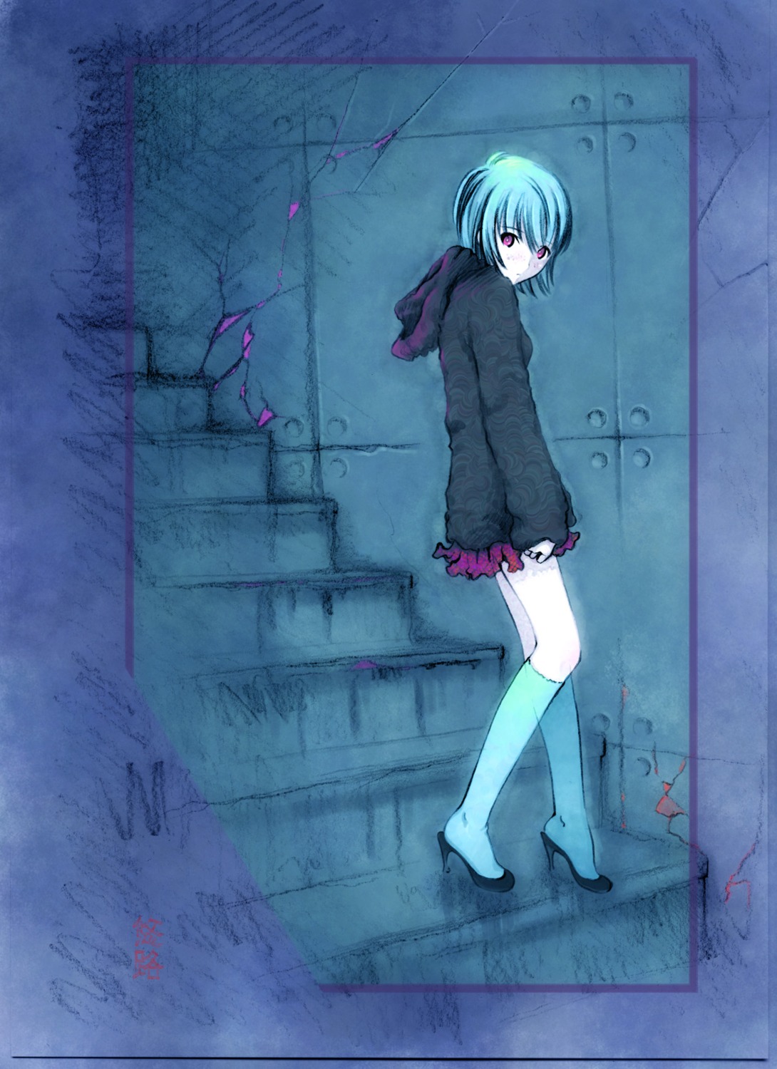 ayanami_rei neon_genesis_evangelion yuuji