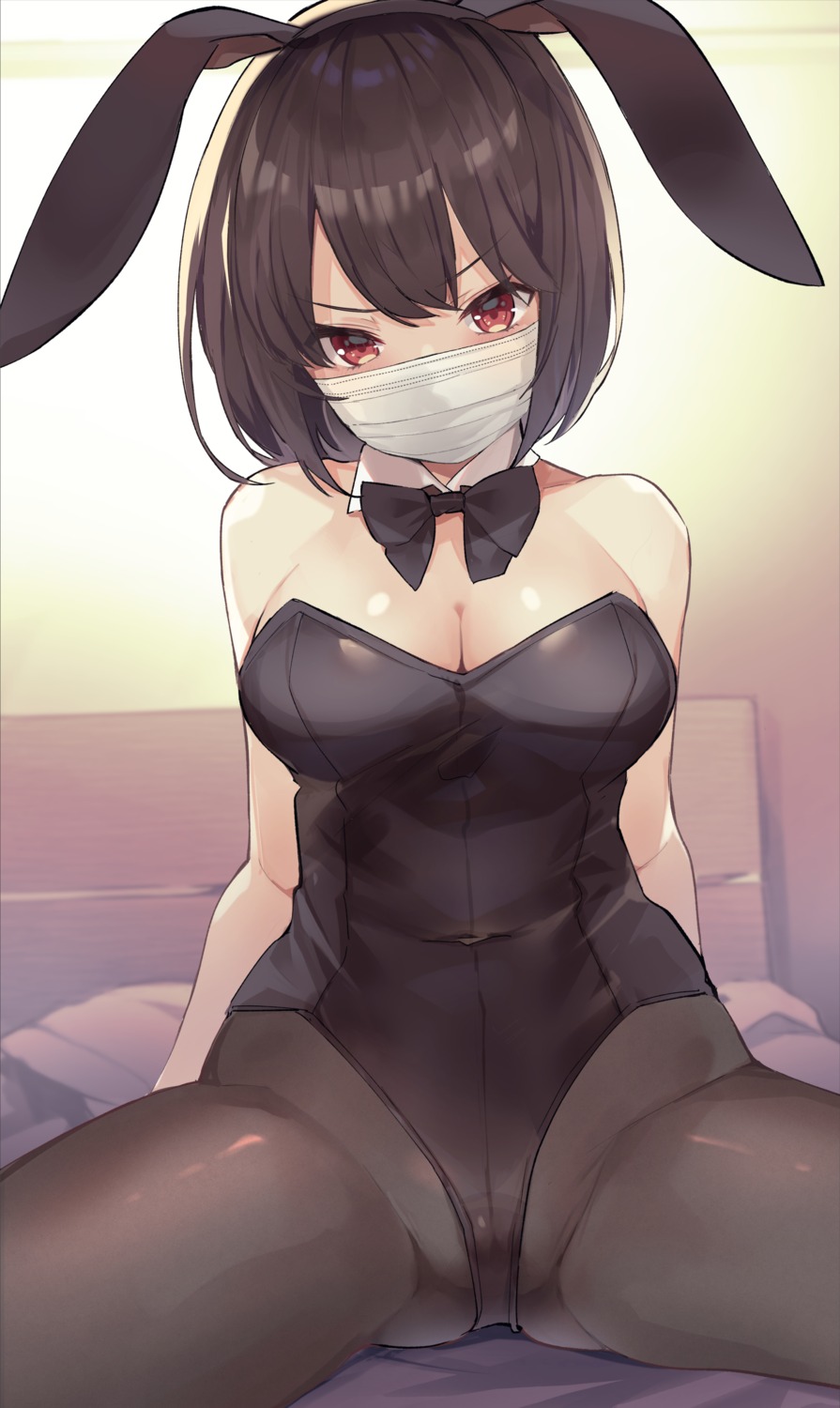 animal_ears bunny_ears bunny_girl masco no_bra pantyhose