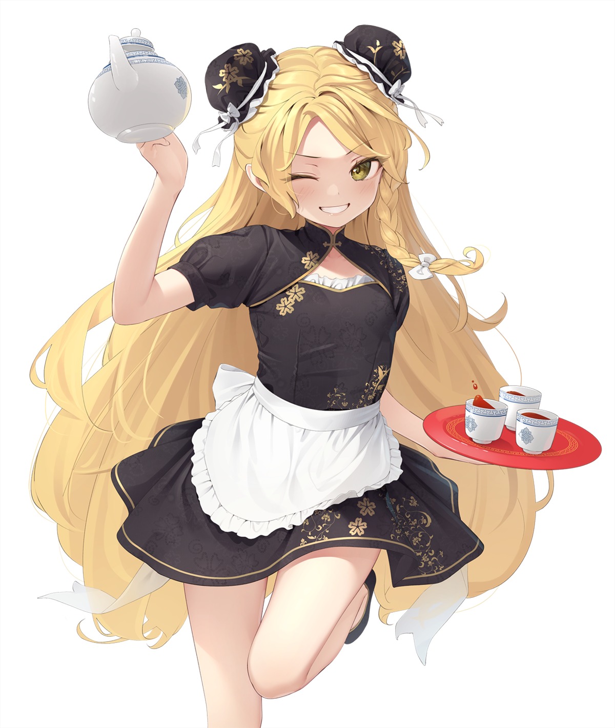 asian_clothes kanpa_(campagne_9) kirisame_marisa touhou waitress