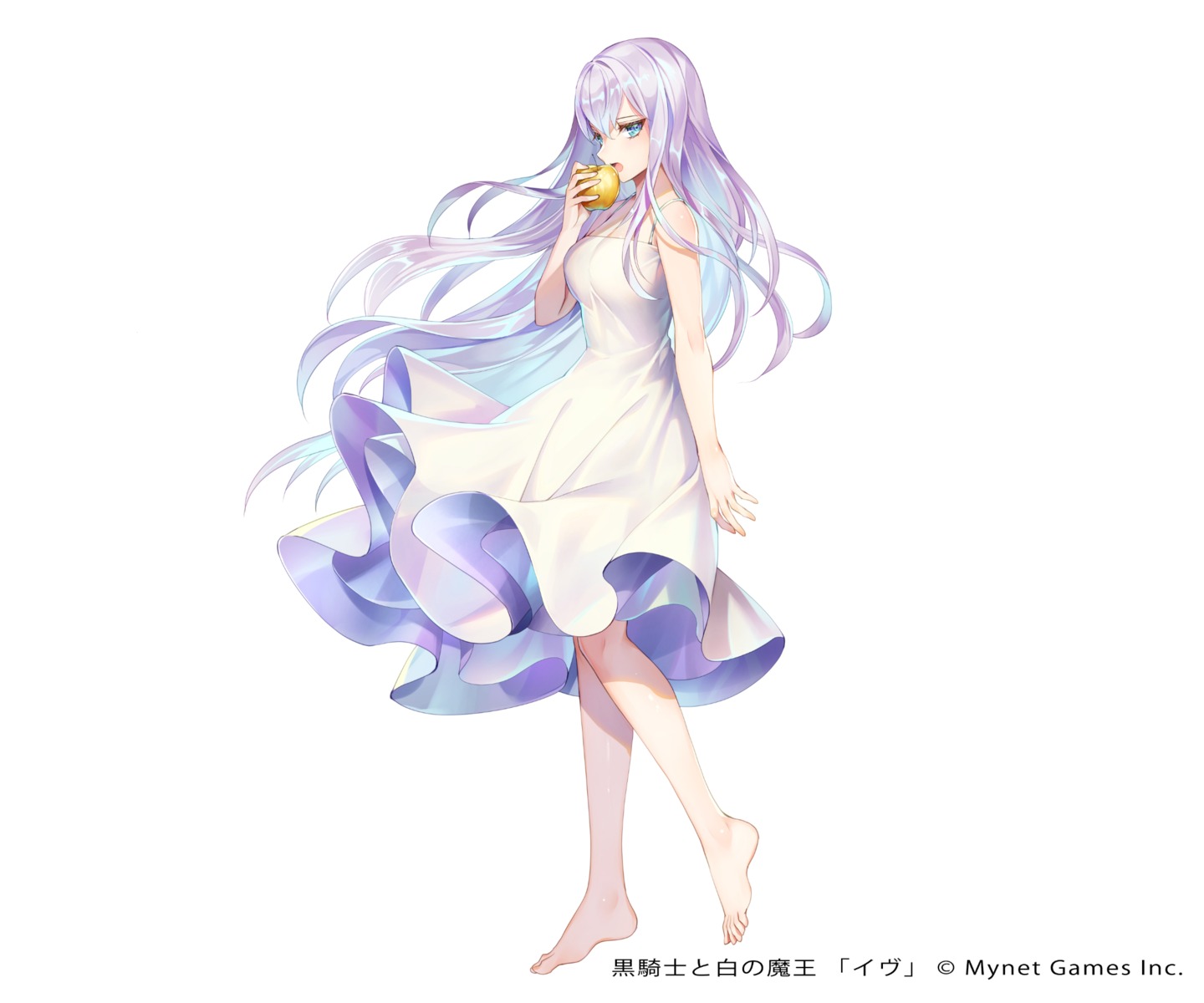 dress kurokishi_to_shiro_no_maou nemusuke skirt_lift summer_dress