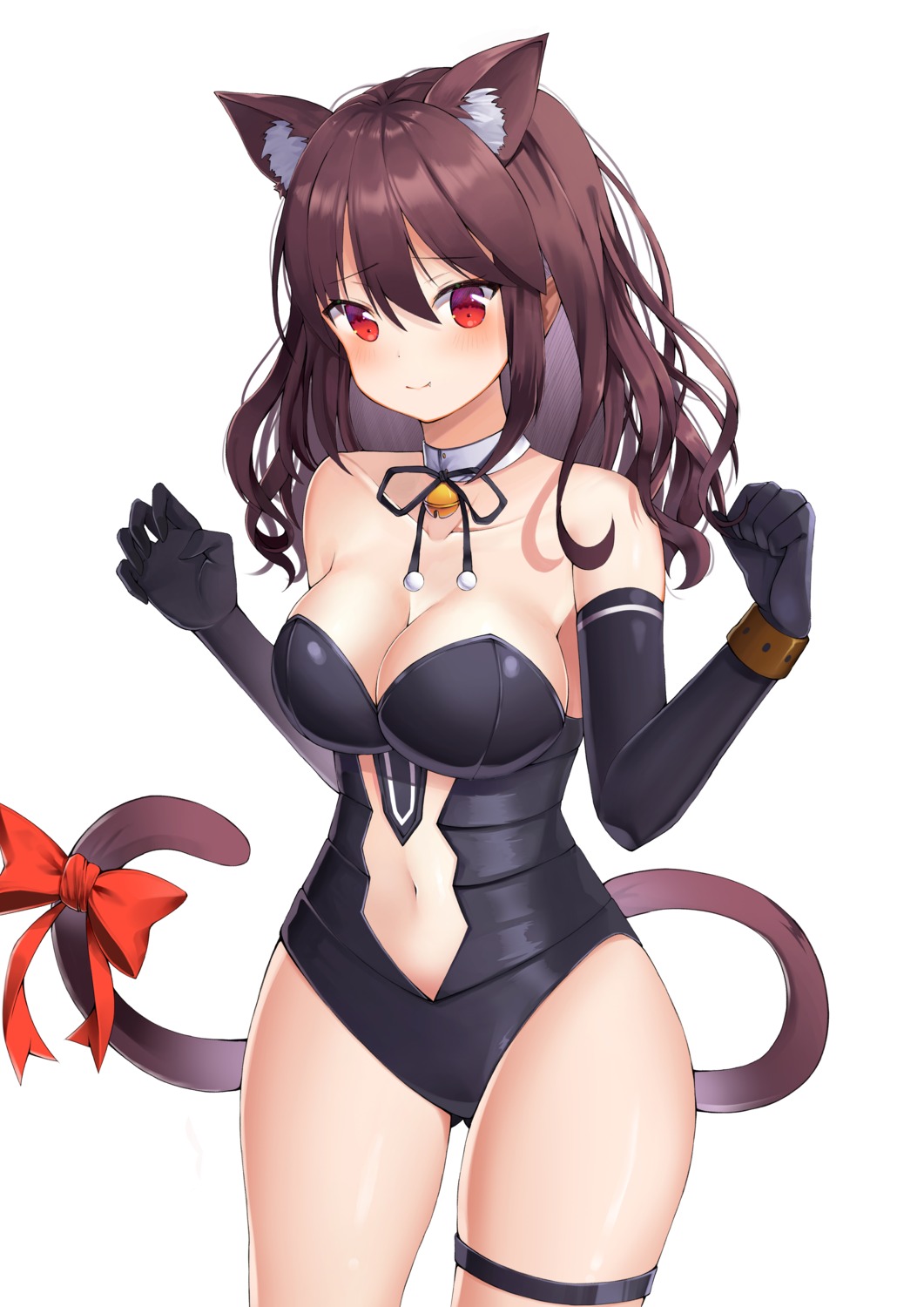 animal_ears cleavage garter kotomaru_(sirouko9511) leotard nekomimi tail