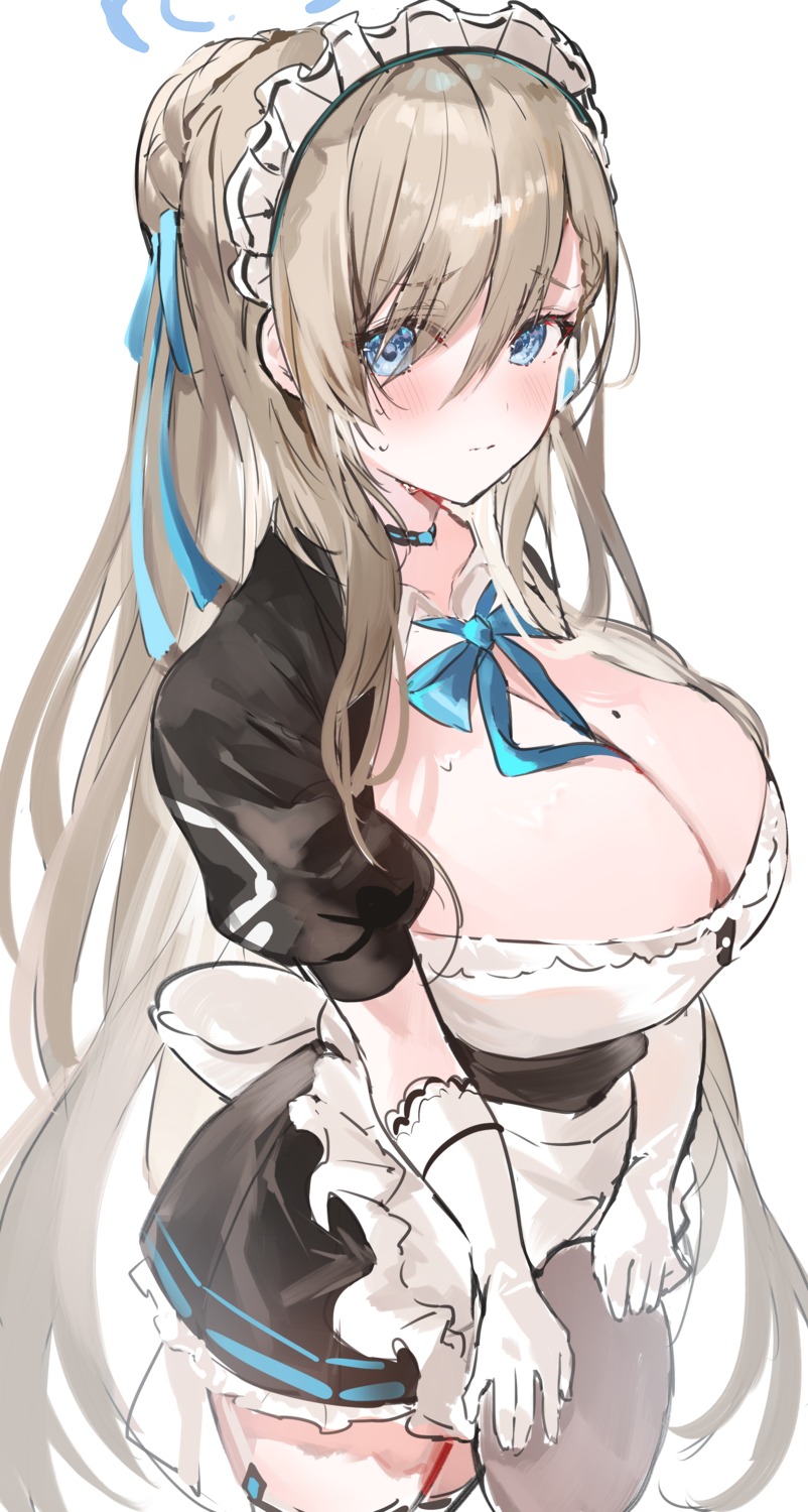 blue_archive halo ichinose_asuna maid no_bra sketch yuuko_(030_yuko)