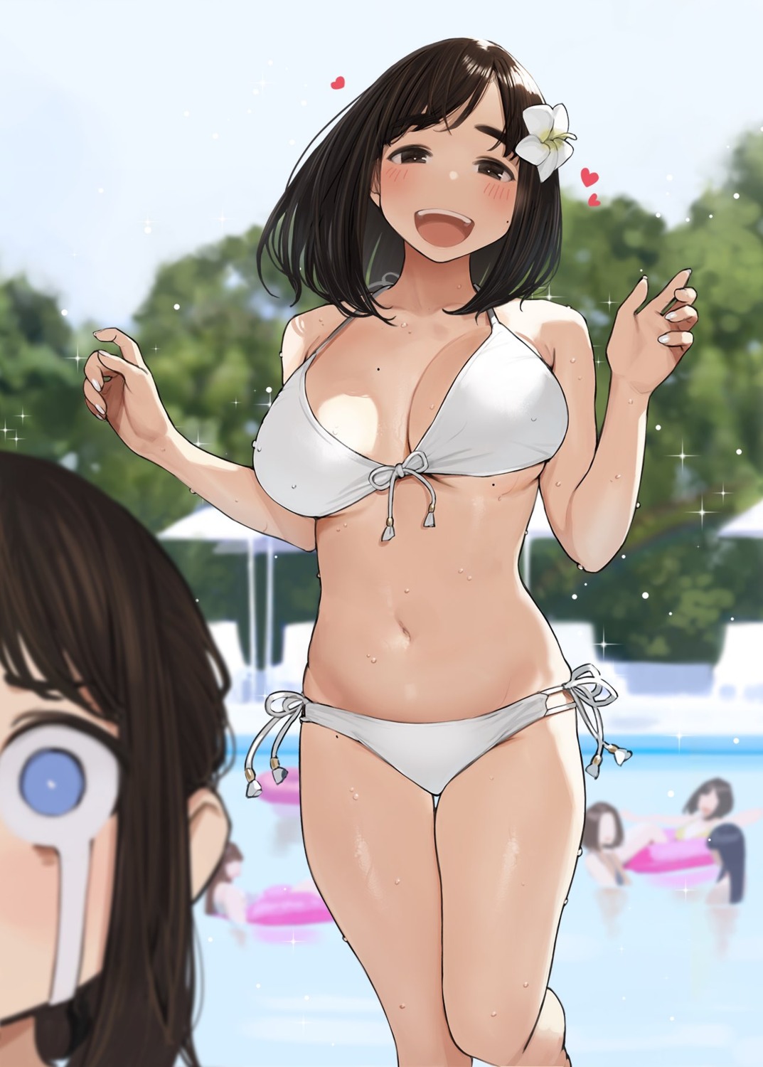 bikini ganbare_douki-chan swimsuits underboob yom