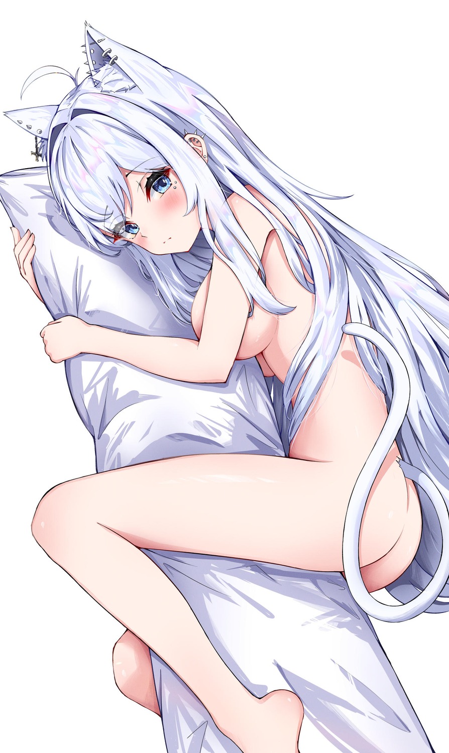 animal_ears ass auroraescientia naked nekomimi tail