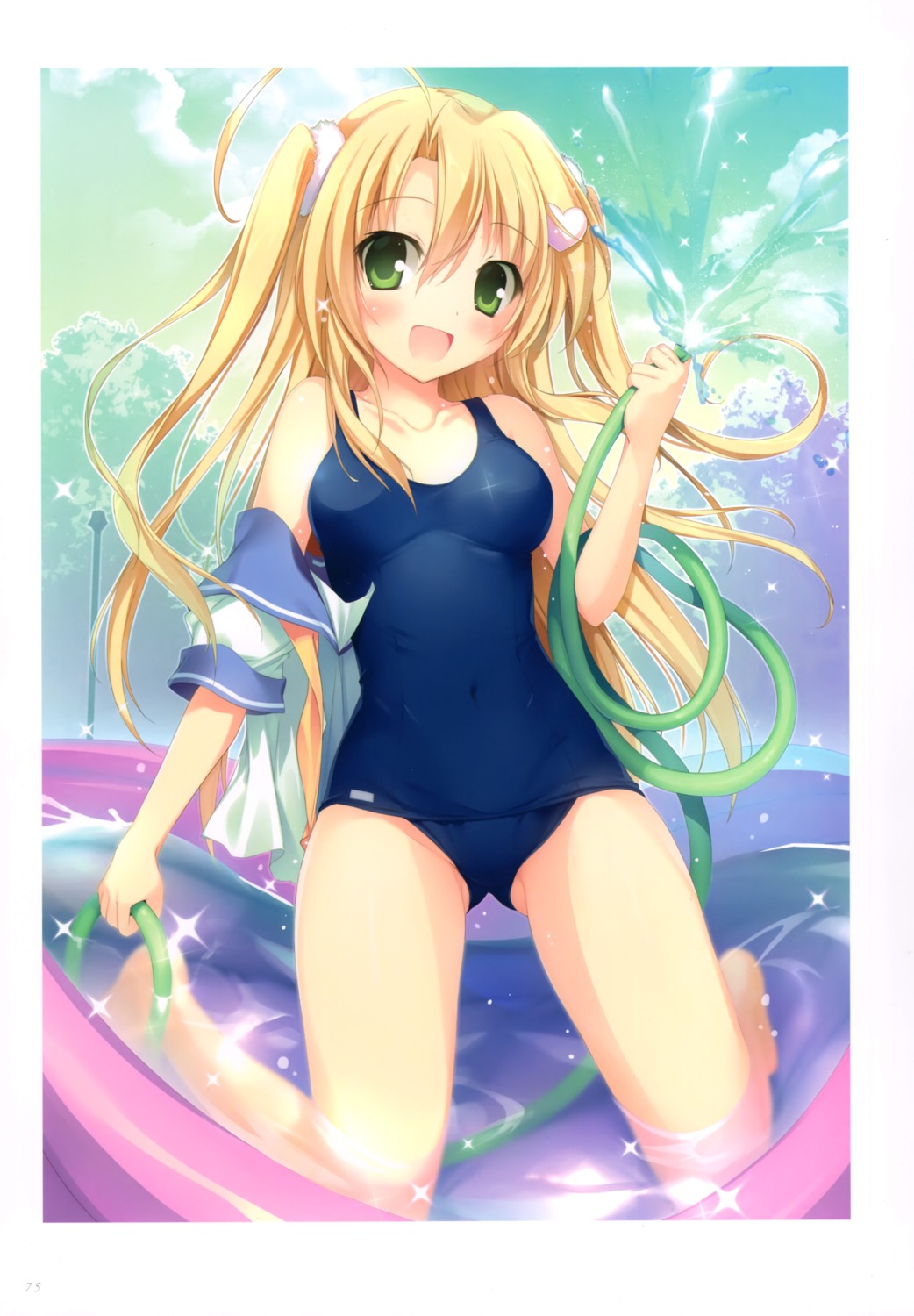 karory possible_duplicate school_swimsuit seifuku swimsuits wet