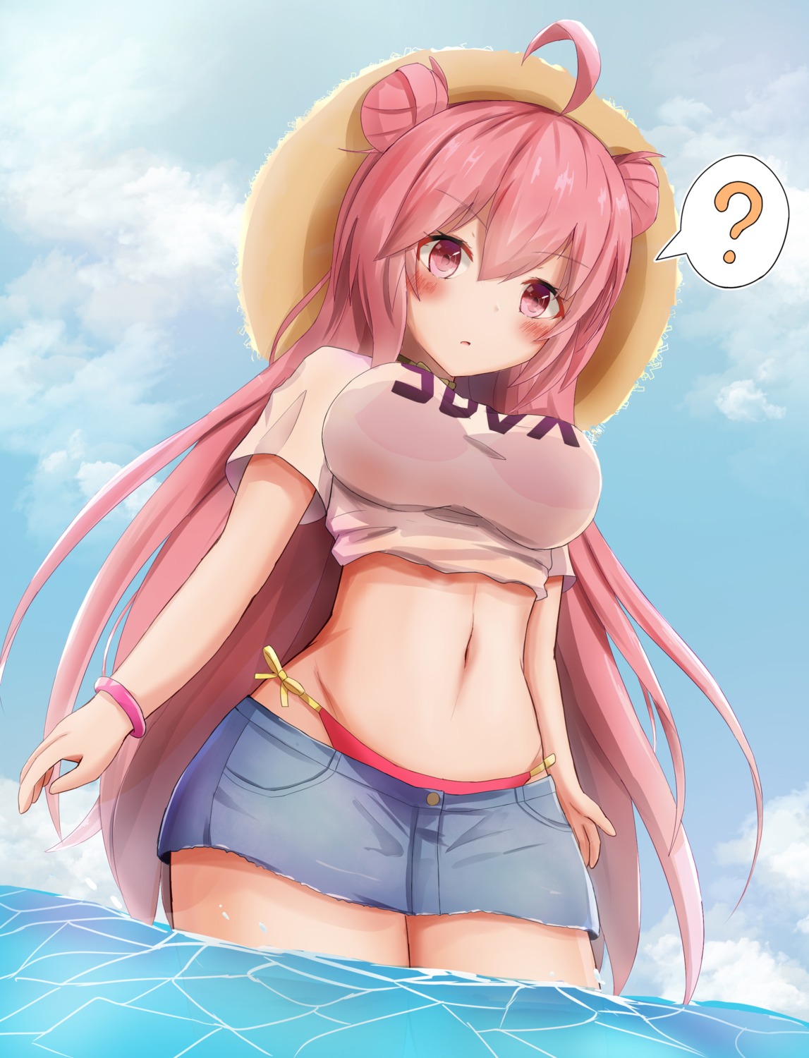 bikini rasis see_through shirueru sound_voltex swimsuits wet wet_clothes