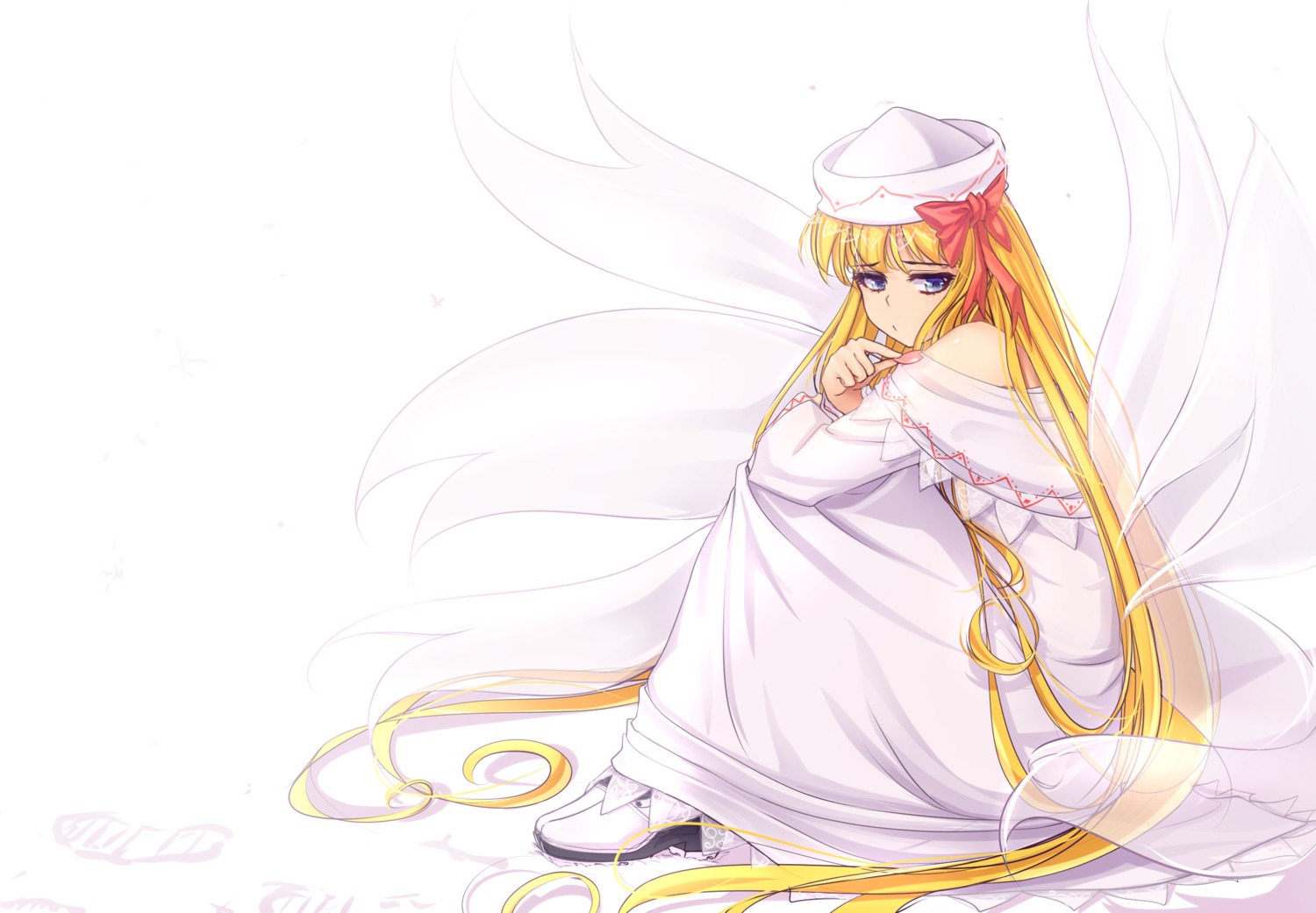 dress lily_white tagme touhou wings